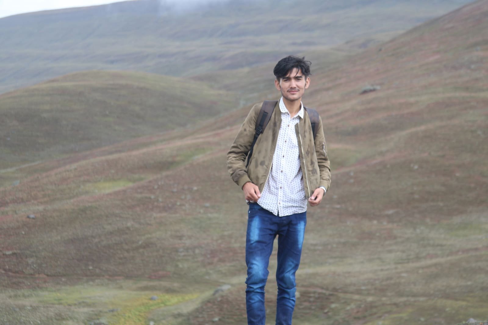 Mountain plateau in northern Pakistan